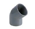 زانو 45 درجه چسبی 20 استخری (UPVC)