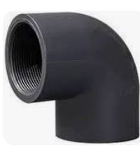 زانو 90 درجه یکسردنده 1/2*20 استخری (UPVC)